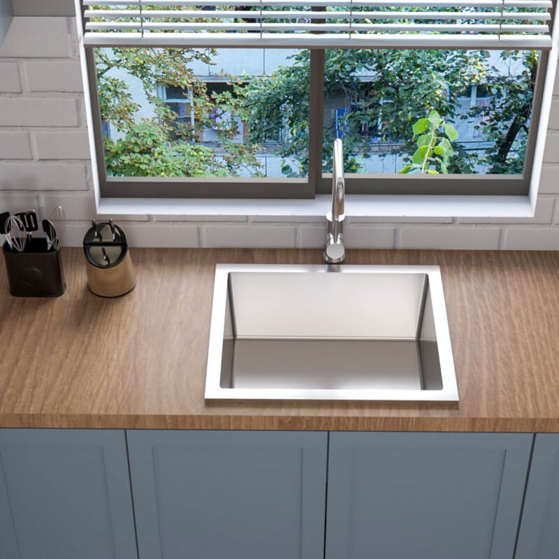 Stainless Steel Top Mount Kitchen Sink Design