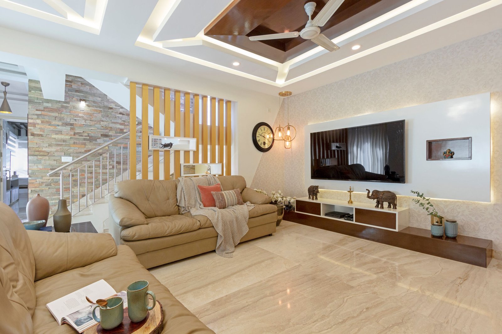 Contemporary 3 BHK Flat with Master Bedroom, Kids Bedroom and Floor to Ceiling Storage