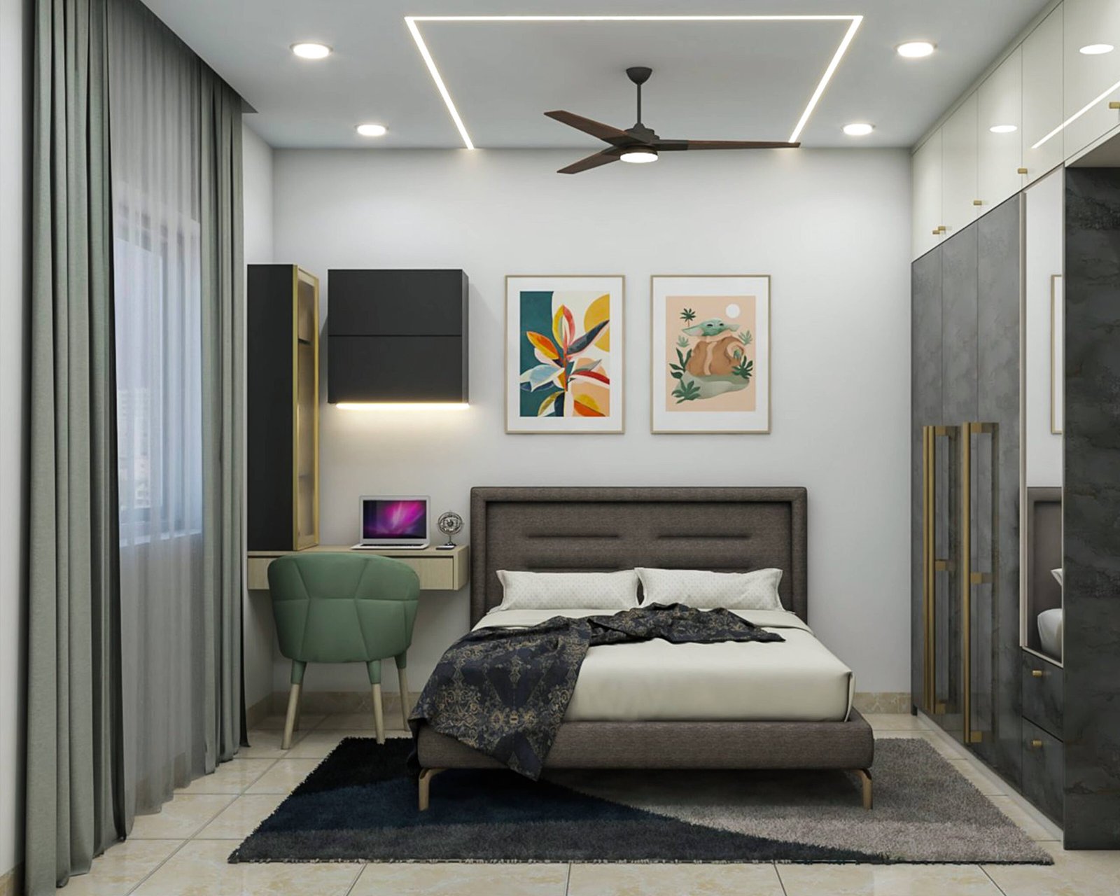 Modern Master Bedroom Designs with Furniture and Storage