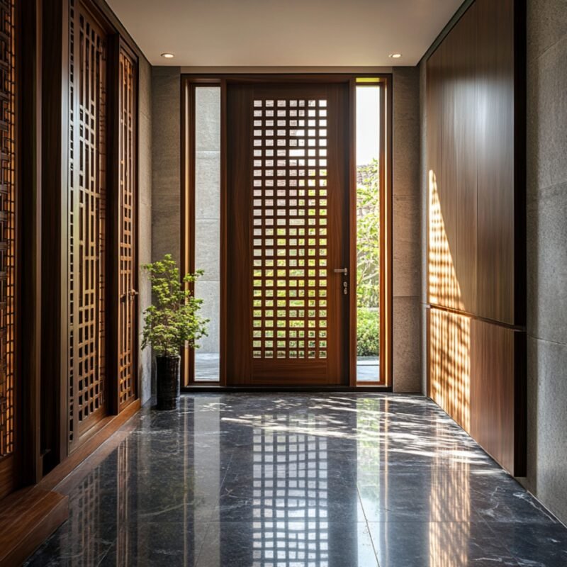 Matte Contemporary Single Door for Entrances