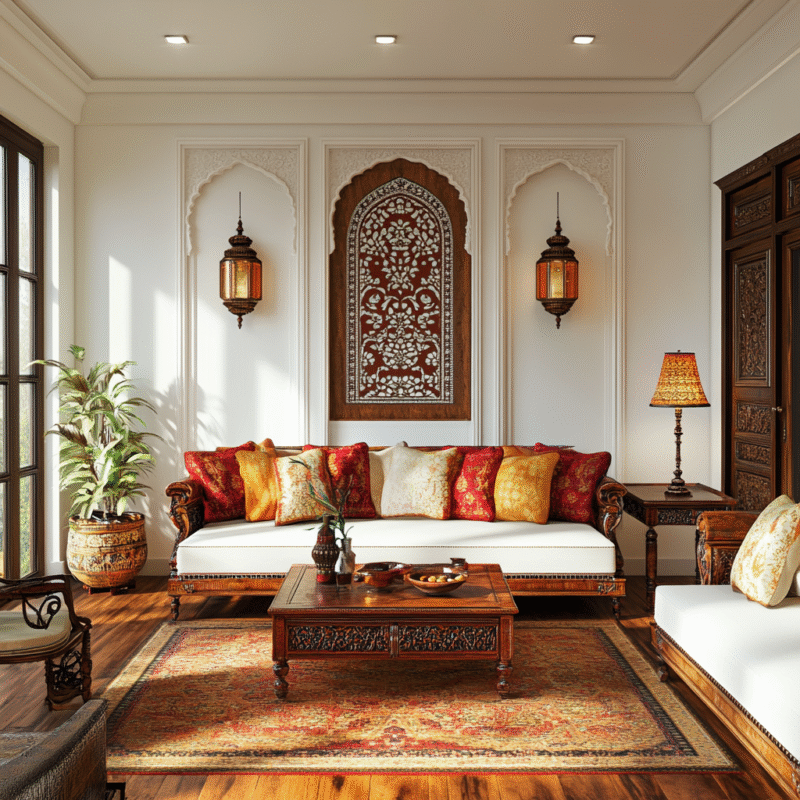 Traditional Wall Molding Wall Design for Living Rooms