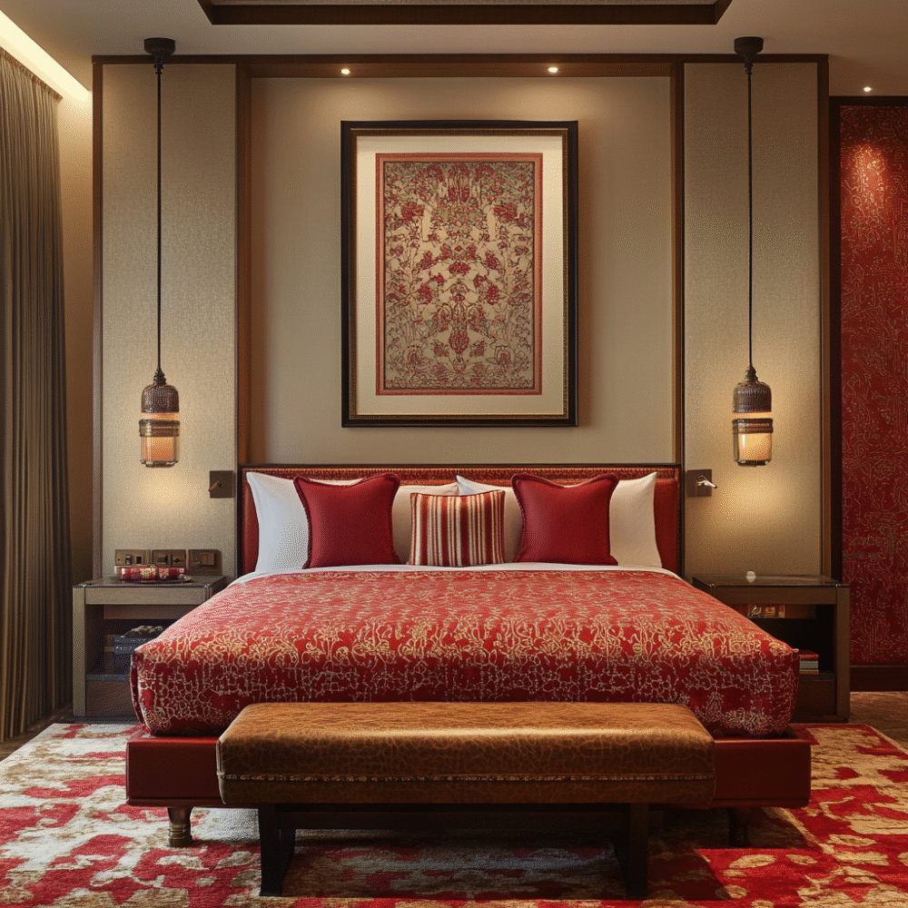 Traditional Beige Wall Paint Design for Bedrooms and Living Rooms