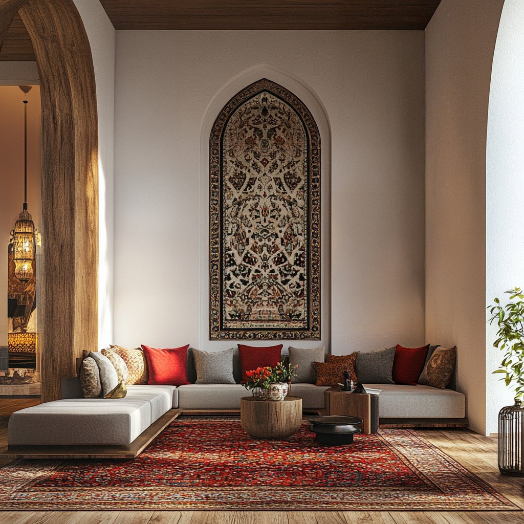 Traditional Living Room Design with Modular Sectional Sofa