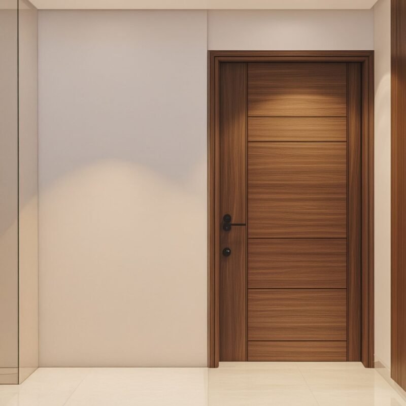 Modern Matte Swing Single Door Design for Entrances