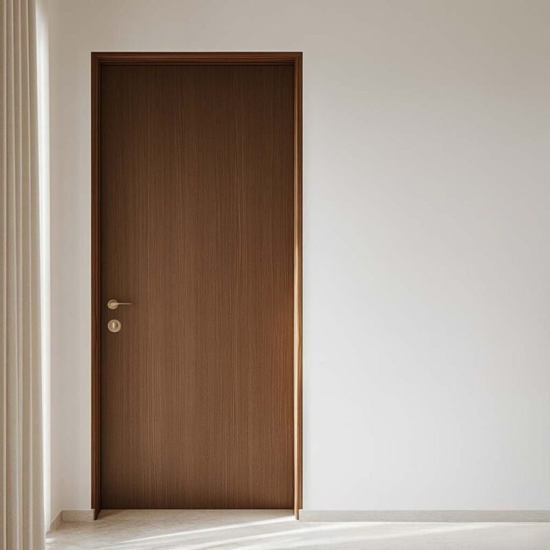Minimal Swing Entrance Door Design in Clean Matte Finish