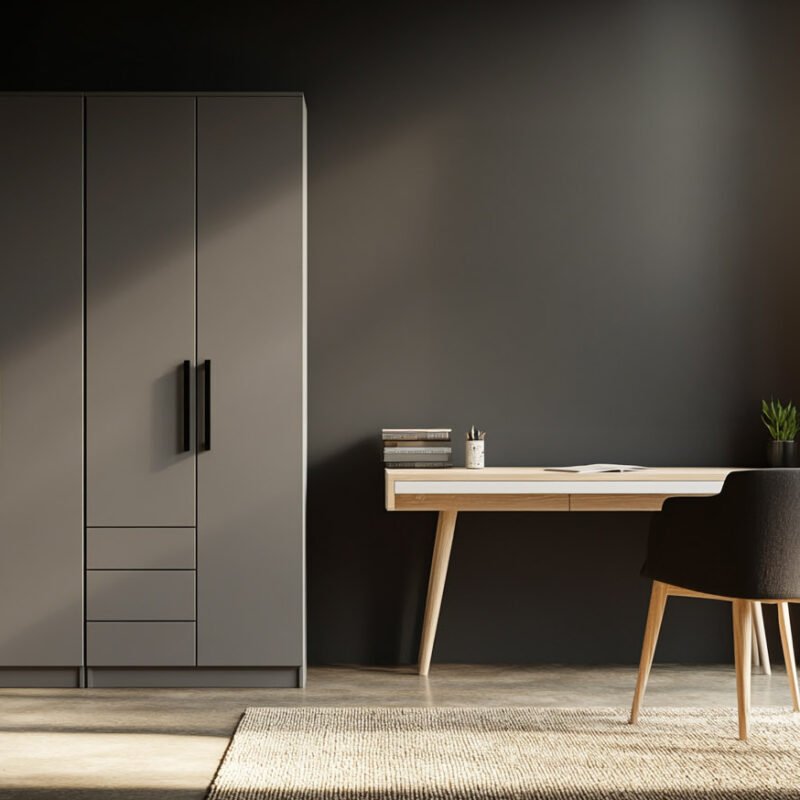 Modern Dark Grey Wall Paint Design