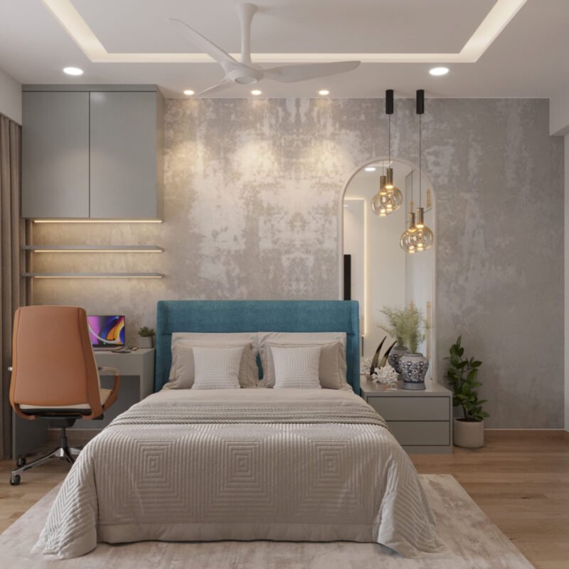 Contemporary Grey Abstract Wallpaper Design With Textured Finish