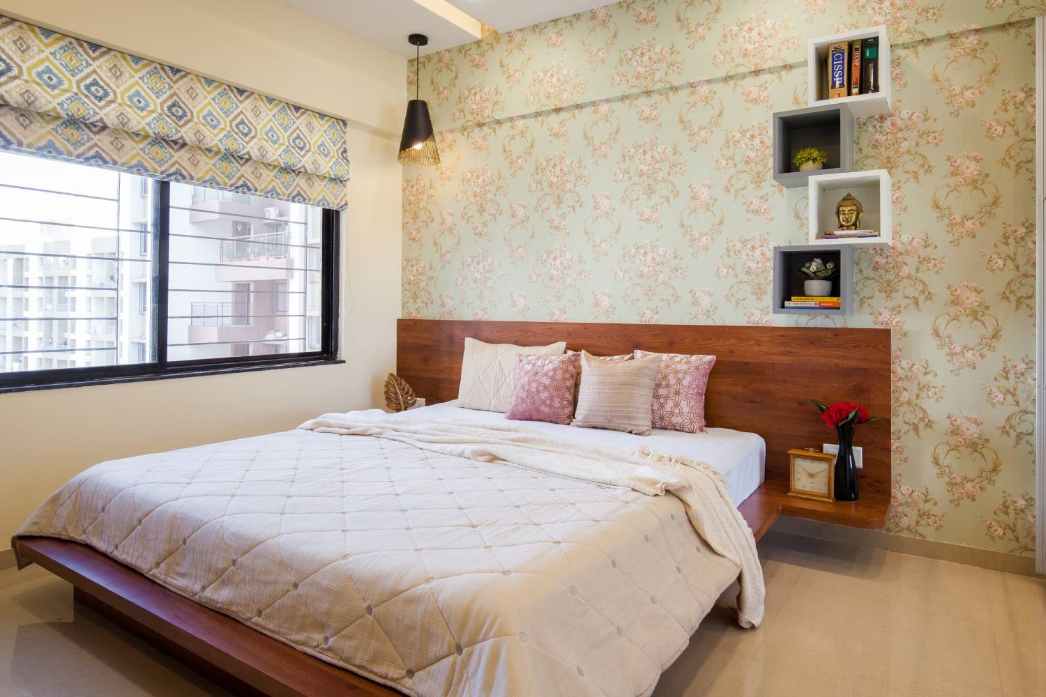 Contemporary 2BHK Flat Design with Frozen-Themed Kids Room