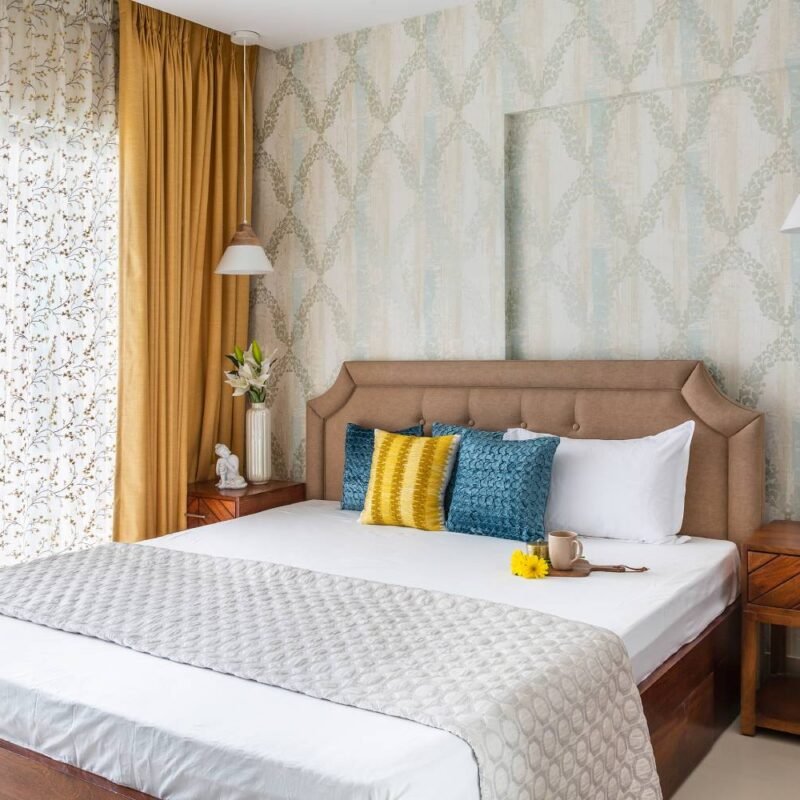 Classic 3BHK Flat Design with Neutral Living Room