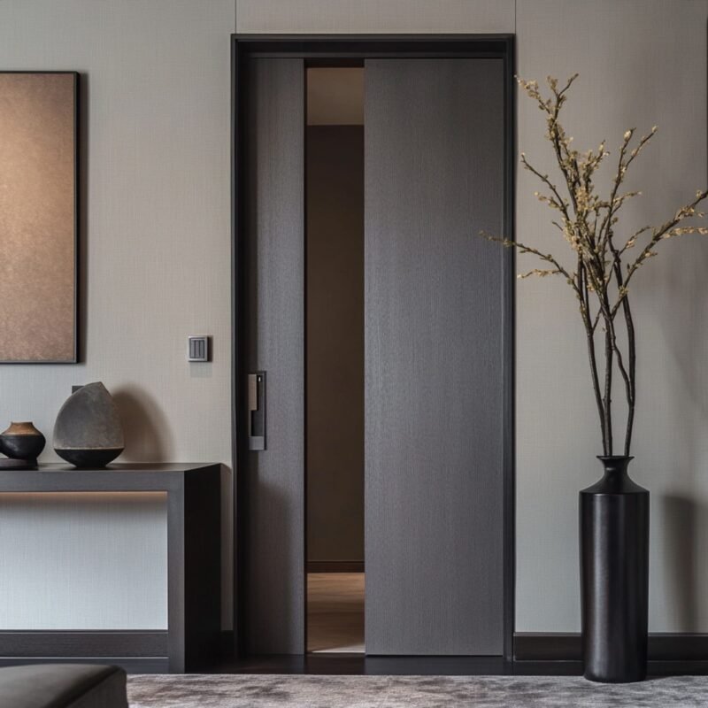 Minimal Door Design with Matte Finish for Bedrooms or Entryways