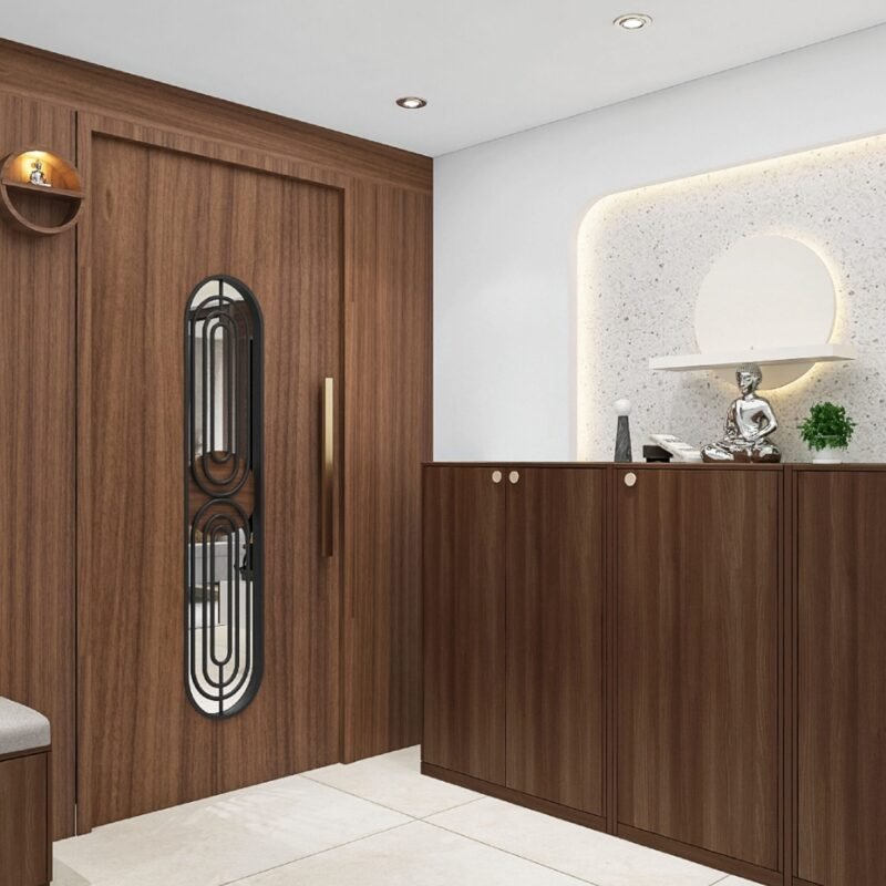 Matte-Finish Modern Door Design for Main Entrances