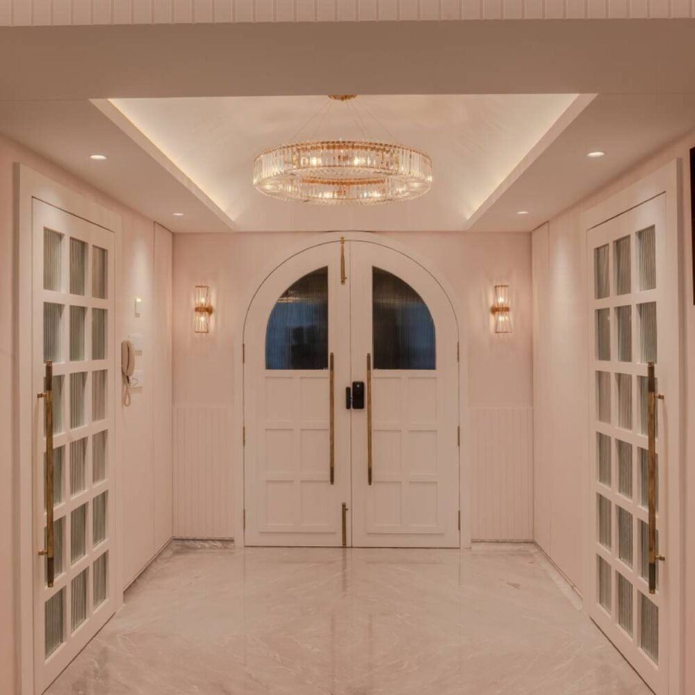 POP Peripheral Modern False Ceiling Design with Painted Finish