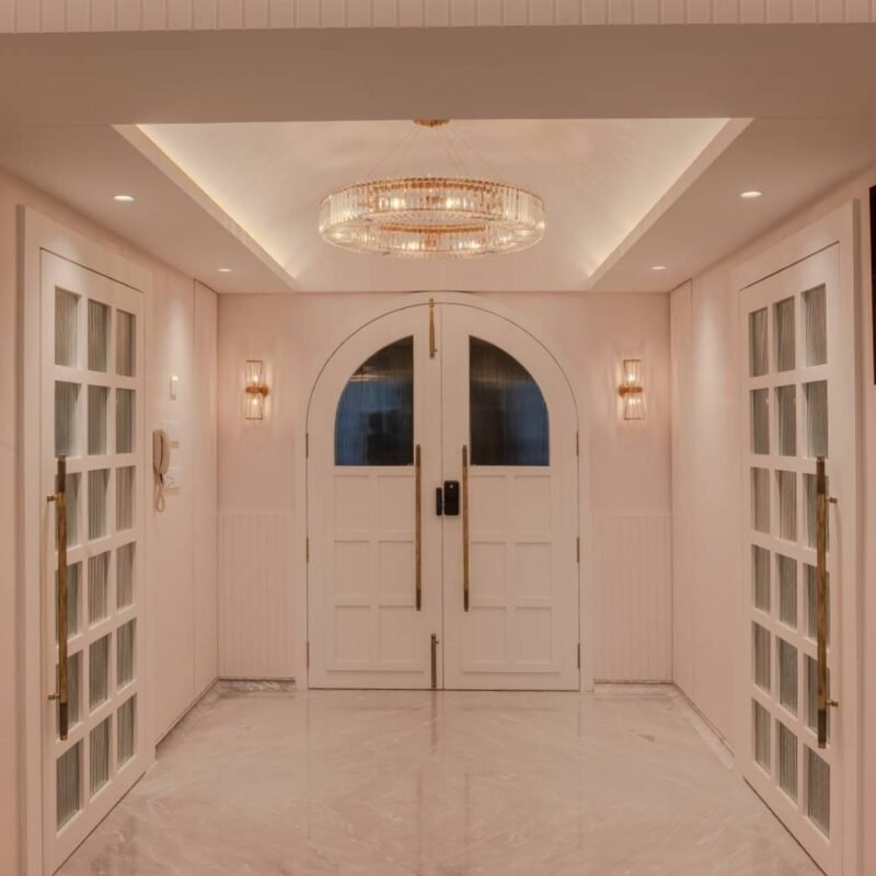 POP Peripheral Modern False Ceiling Design with Painted Finish