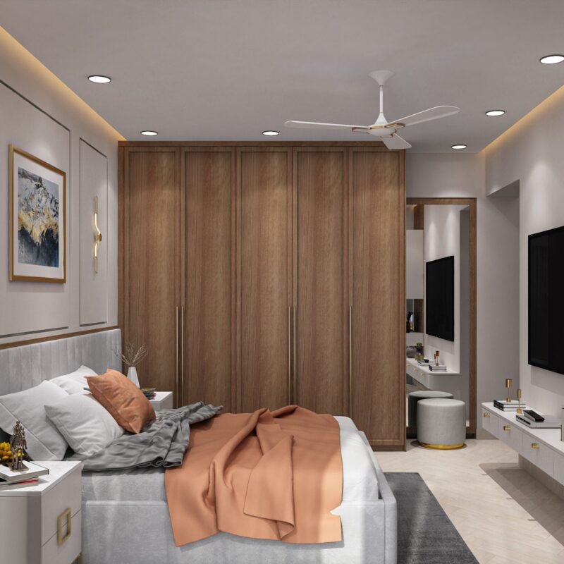 Single Layer Gypsum False Ceiling Design in Contemporary Style