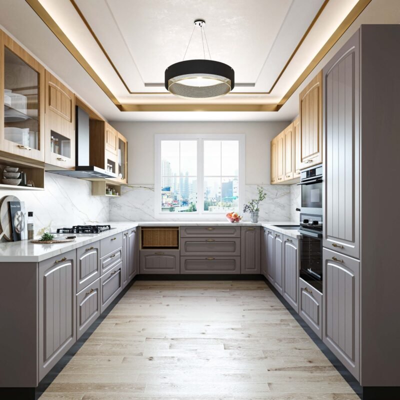 Modern Plus-Minus False Ceiling Design with Cove and Pendant Lighting