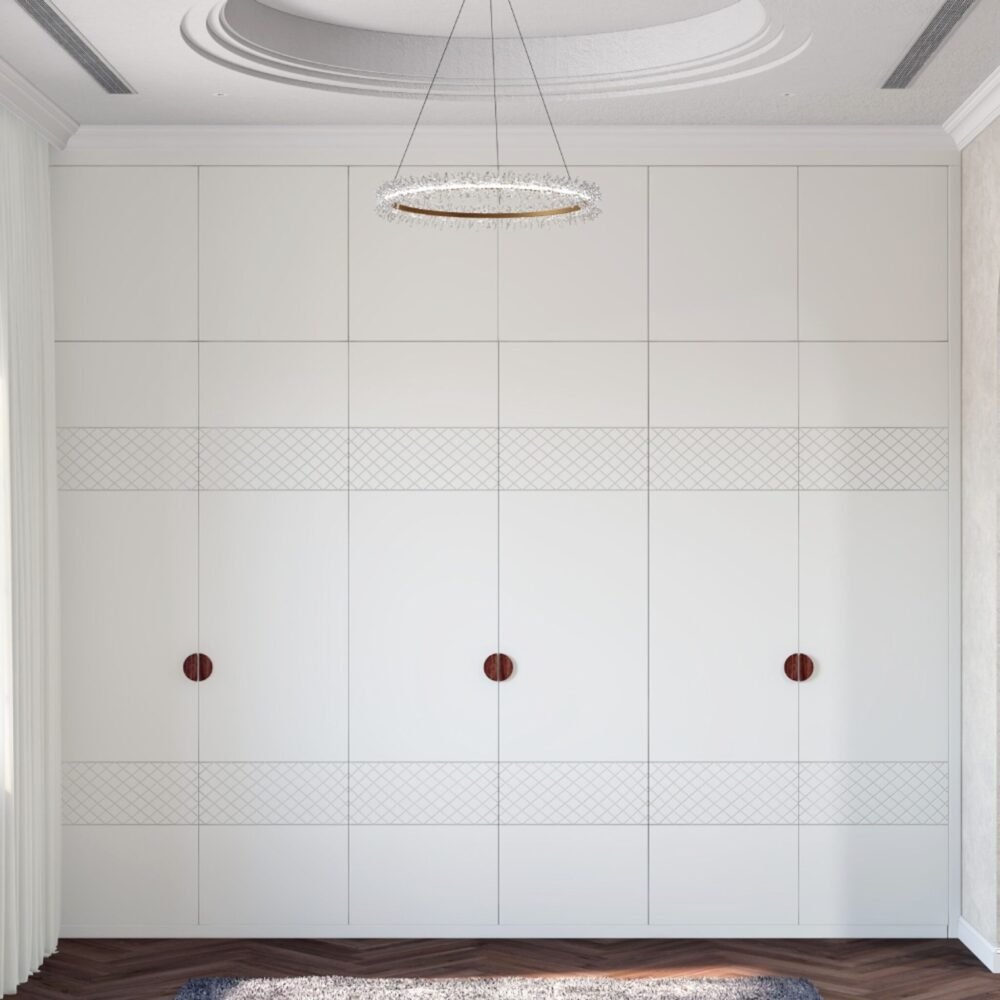 Single Layered Round POP Transitional False Ceiling Design