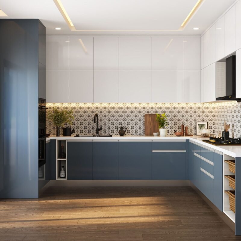 Modern Brown Rectangular Flooring Design with Scratch and Spill Resistance