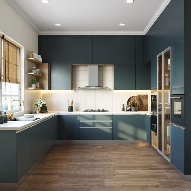 Modern Light Oak Rectangular Flooring Design