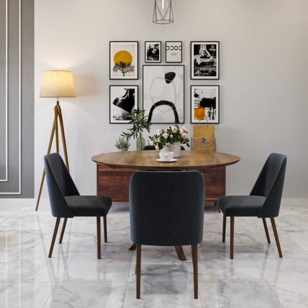 Modern Square Grey And White Flooring Design