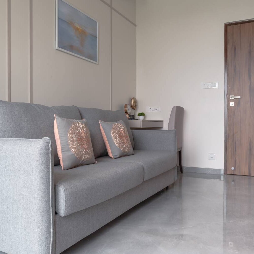 Modern Kids Bedroom Design with Space-Saving Sofa Cum Bed