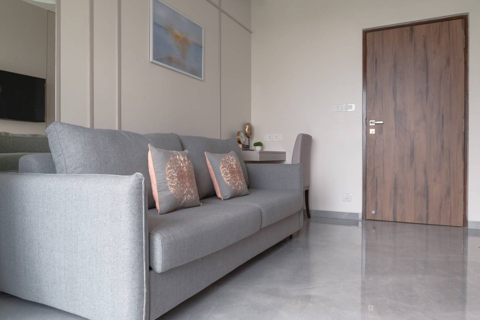 Contemporary Grey Rectangular Flooring Tiles Design