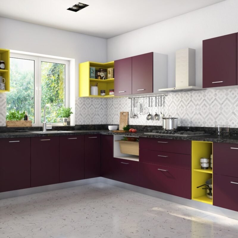 Contemporary White and Grey Rectangular Marble Flooring Design