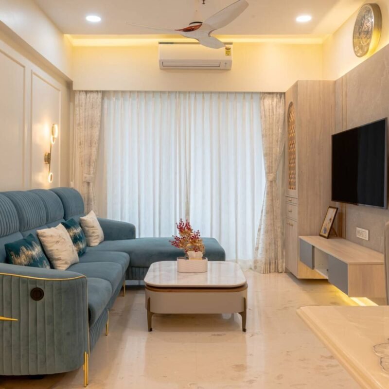 Modern Central Drop False Ceiling Design with POP Material