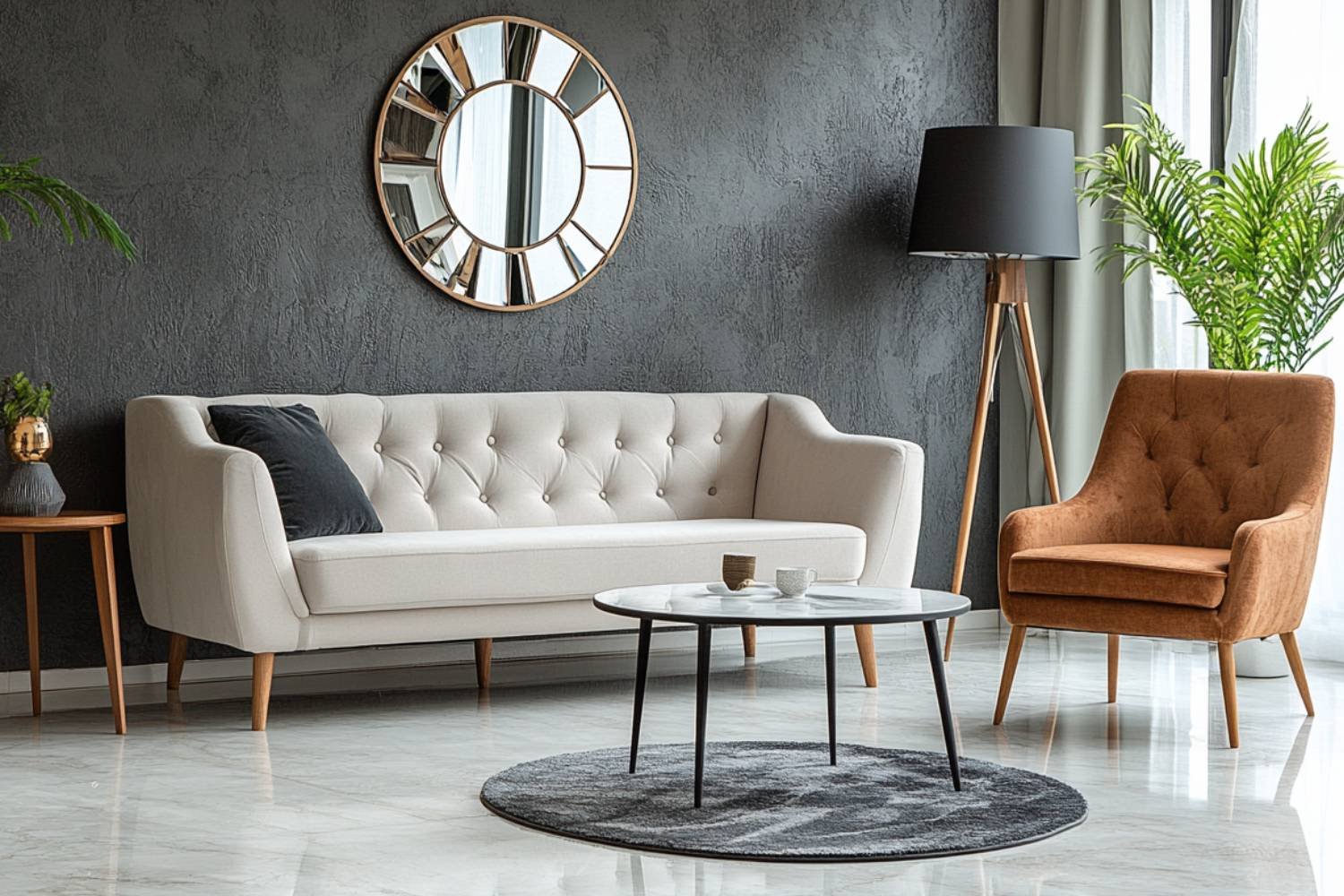 Grey Textured Wall Paint Design for a Modern Interior