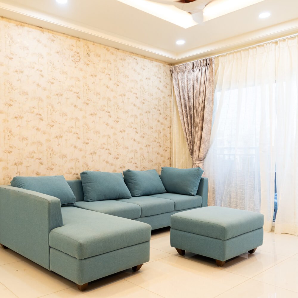 Classic Light Beige Floral Wallpaper Design