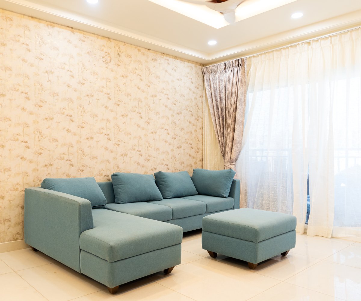 Classic Light Beige Floral Wallpaper Design