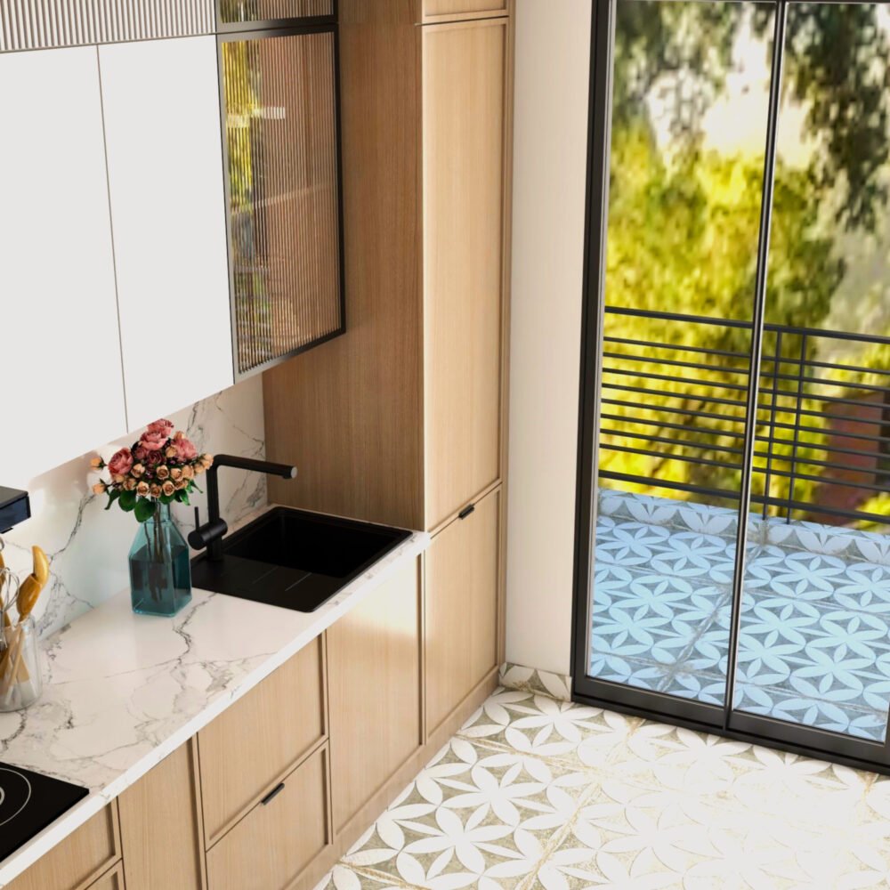 Black Quartz Single Bowl Kitchen Sink Design