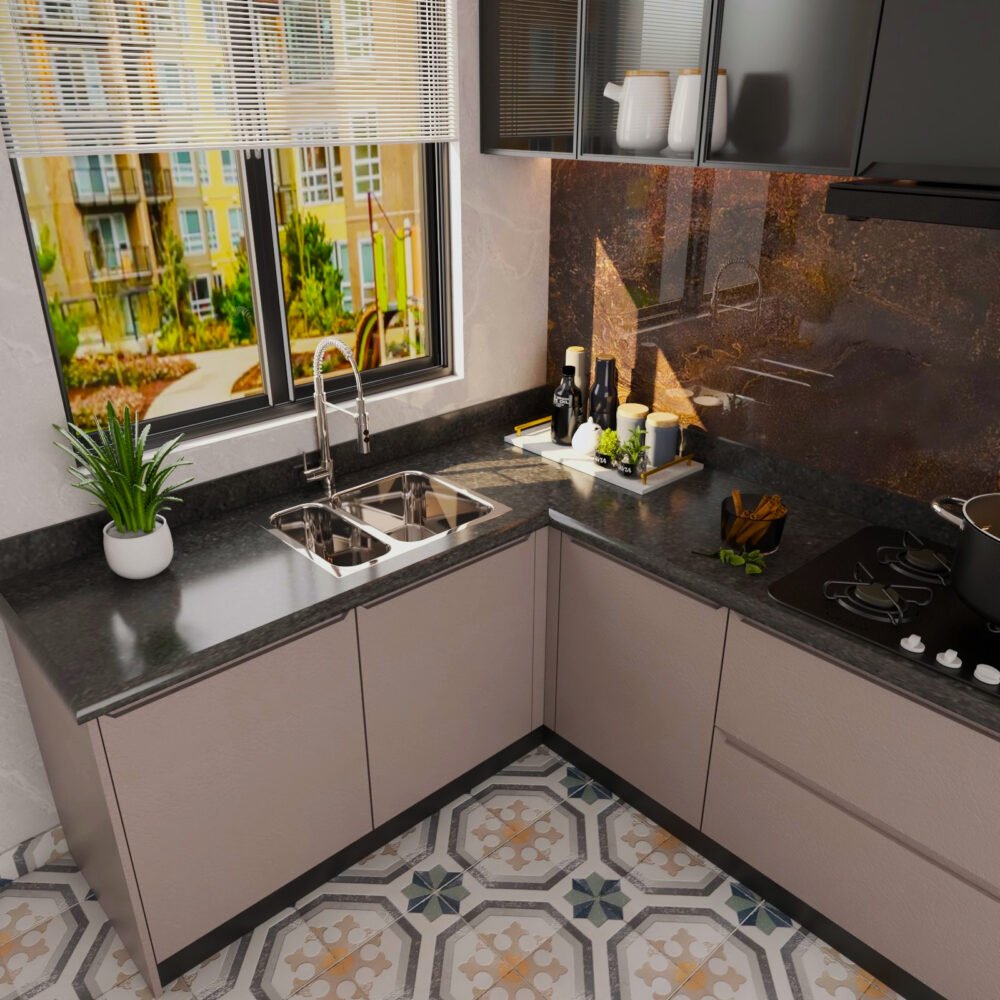 Scandinavian Stainless Steel Double Bowl Kitchen Sink Design With Double Bowl