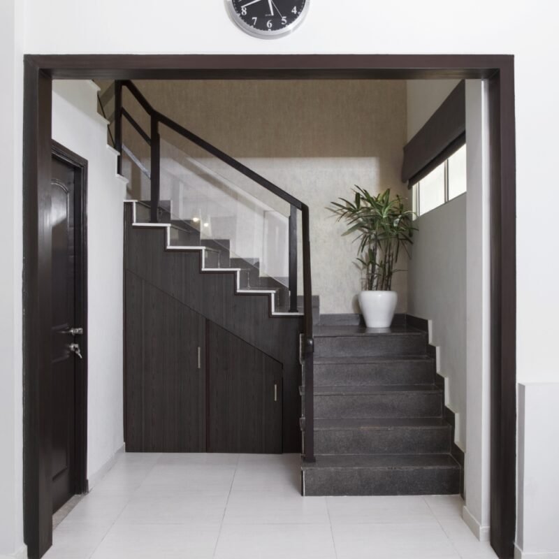 Under-Stair Space Saving Design Cabinet Storage Solution