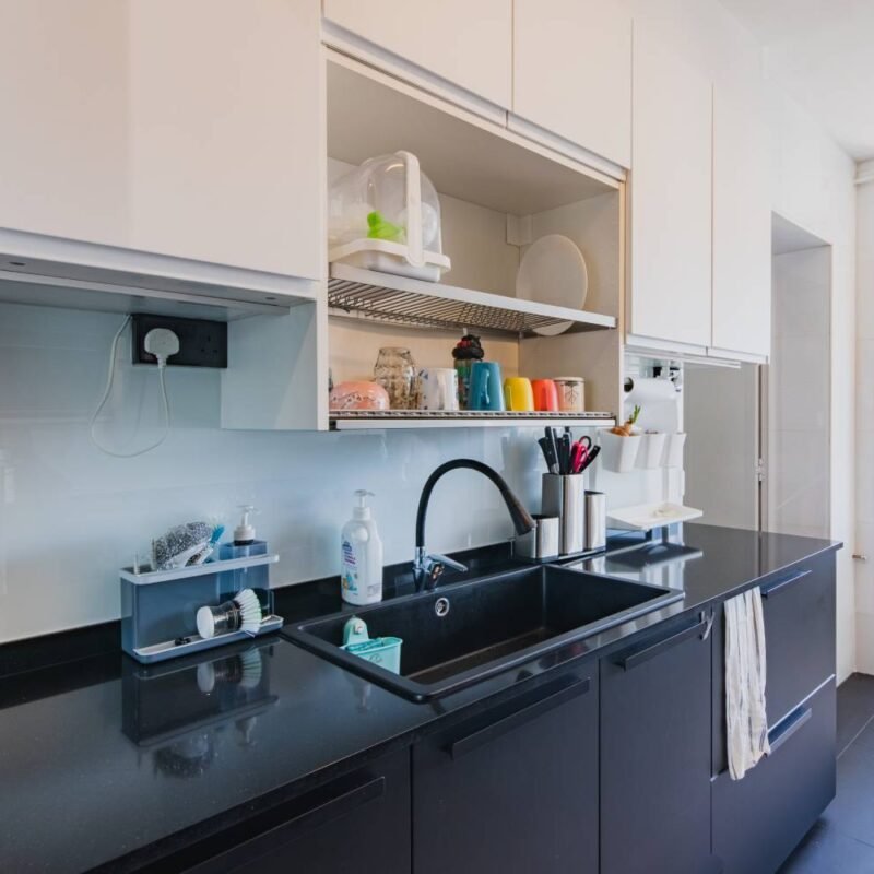 Contemporary Quartz Top Mount Single Bowl Kitchen Sink Design