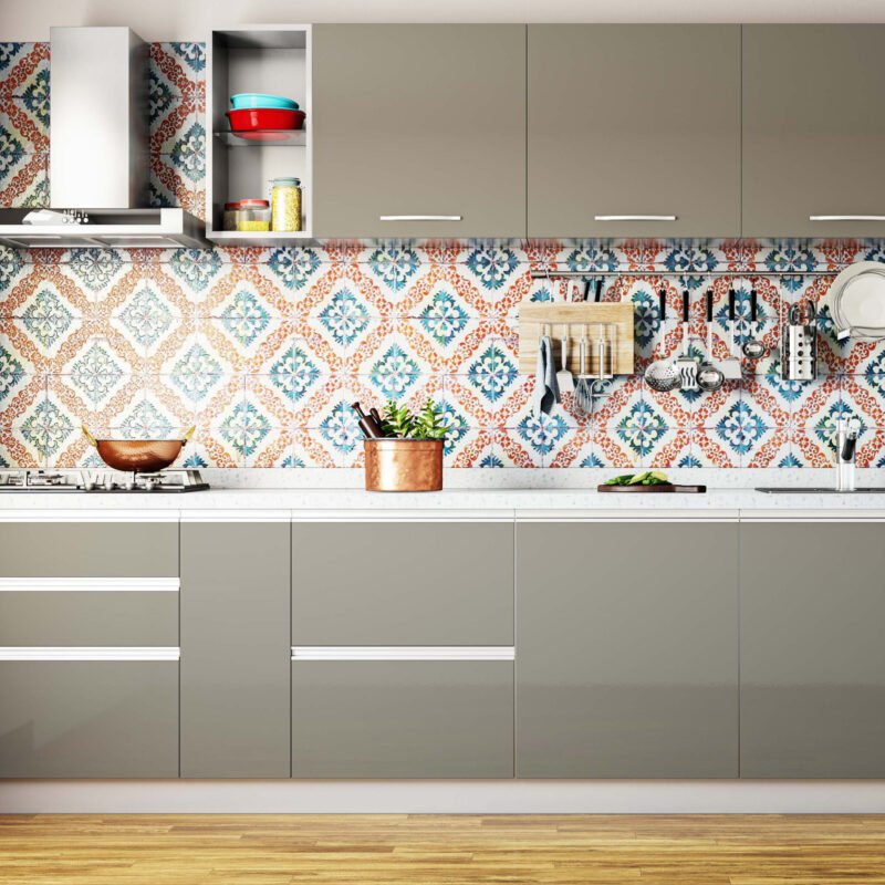 Mosaic Square Ceramic Tiles Design for a Stylish Kitchens