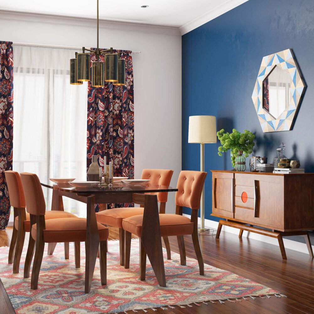 Modern Blue Texture Wall Paint Design