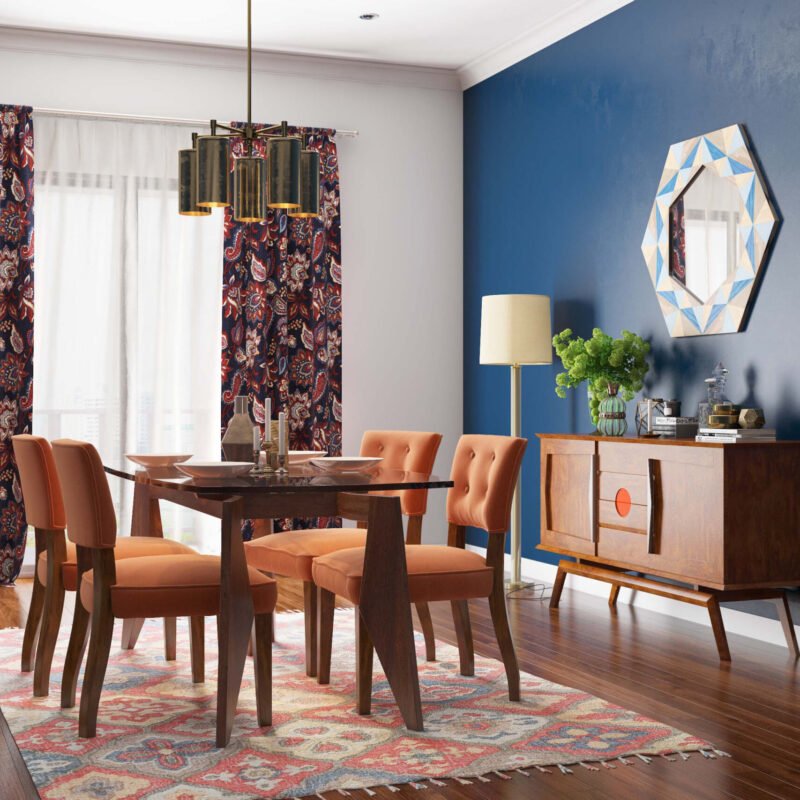 Modern Blue Texture Wall Paint Design