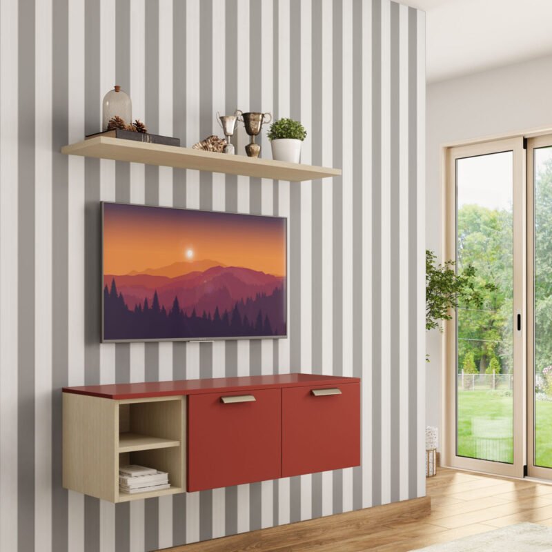 Modern Grey and White Stripes Wallpaper Design