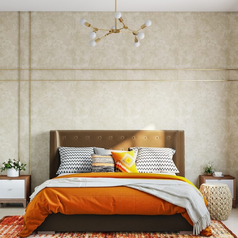 Classic Beige and Golden T Patti with Elegant Wallpaper Design