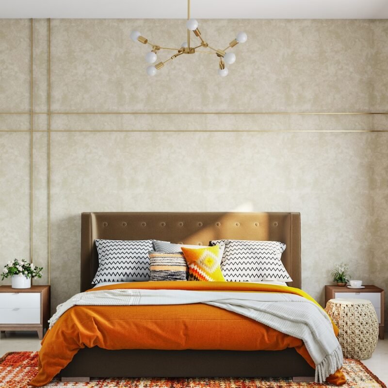 Classic Beige and Golden T Patti with Elegant Wallpaper Design