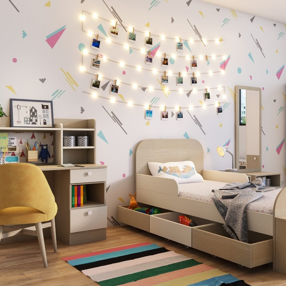 Colorful and Modern Geometric Pattern Wallpaper Design