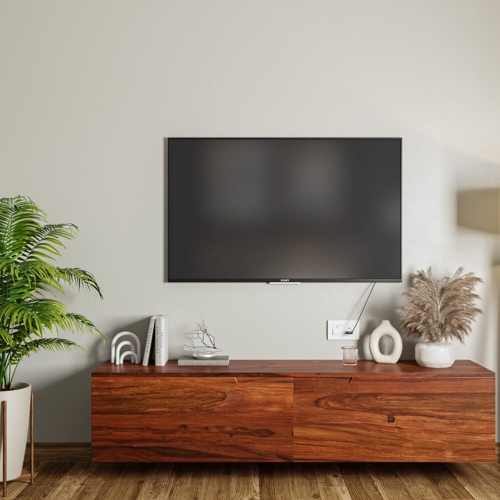 Mid-Century Modern Grey Wall Paint Design For Living Rooms