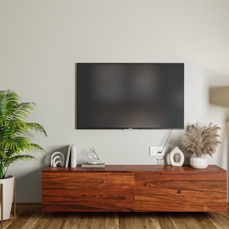 Mid-Century Modern Grey Wall Paint Design For Living Rooms