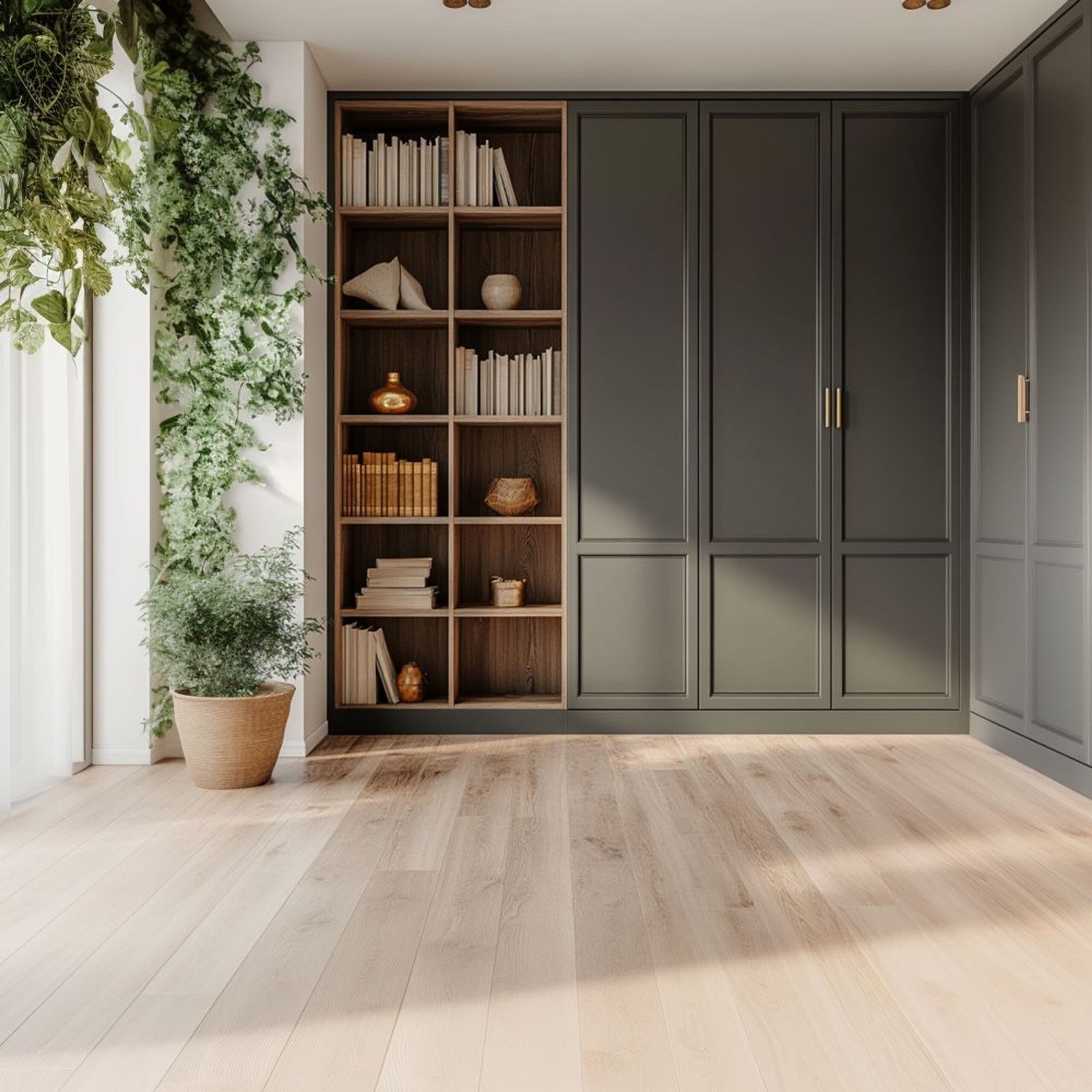 Modern Brown Flooring Design with Rectangle Tiles